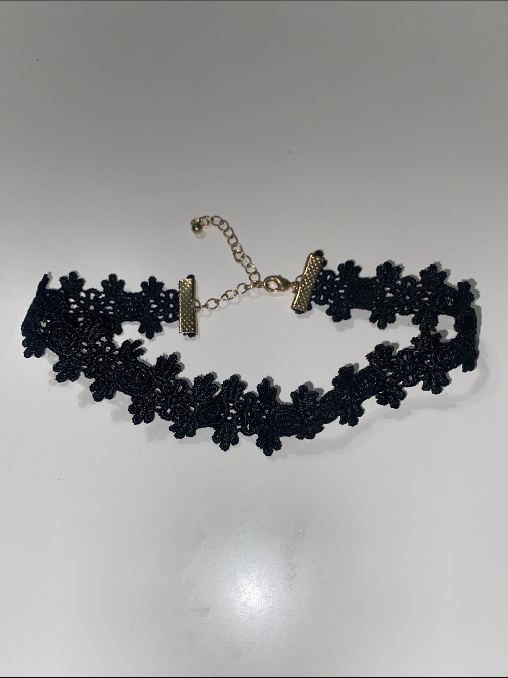 Black Lace Floral Choker Necklace